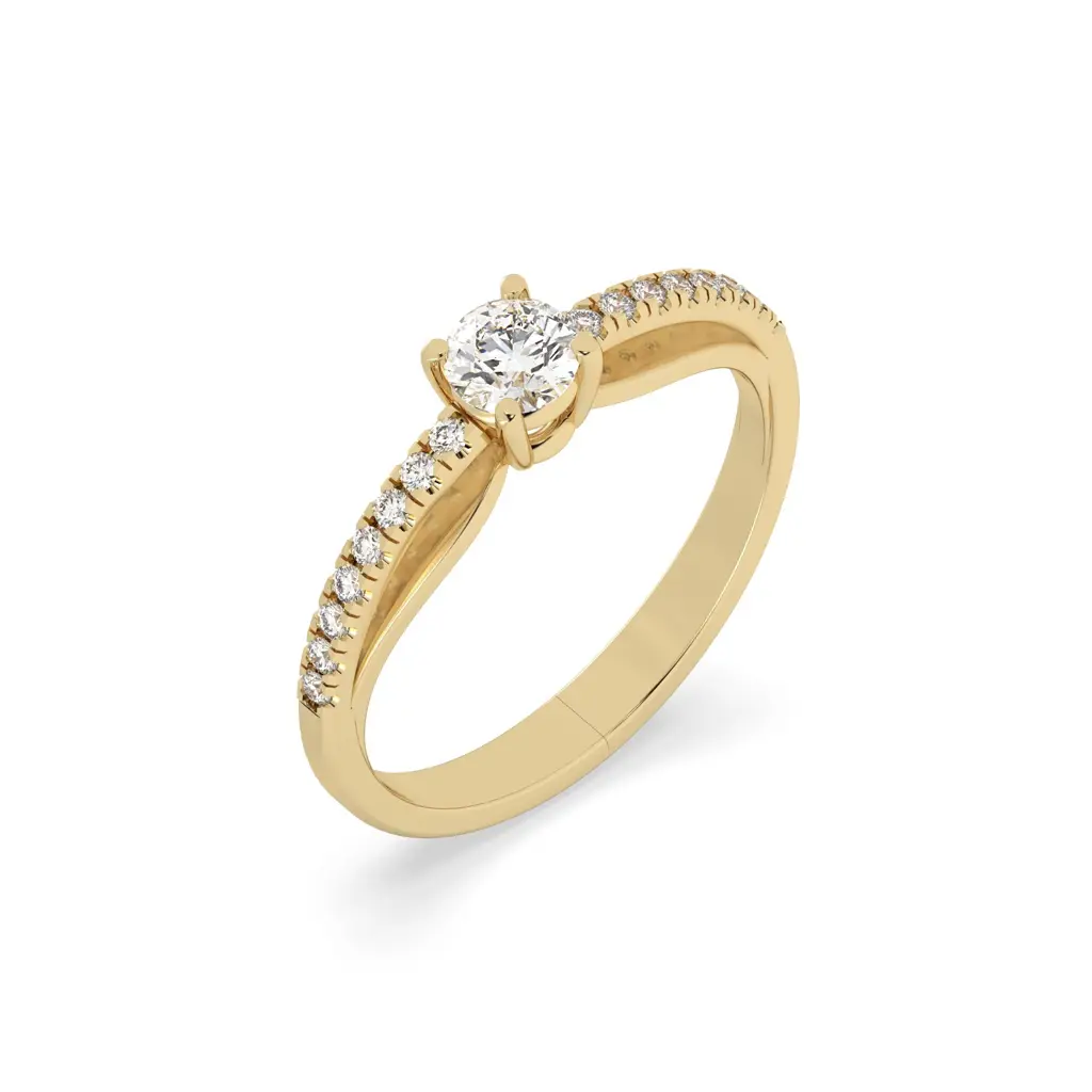 0.33 Ct Shimmering Grace Ring : SFJ0724LR-043