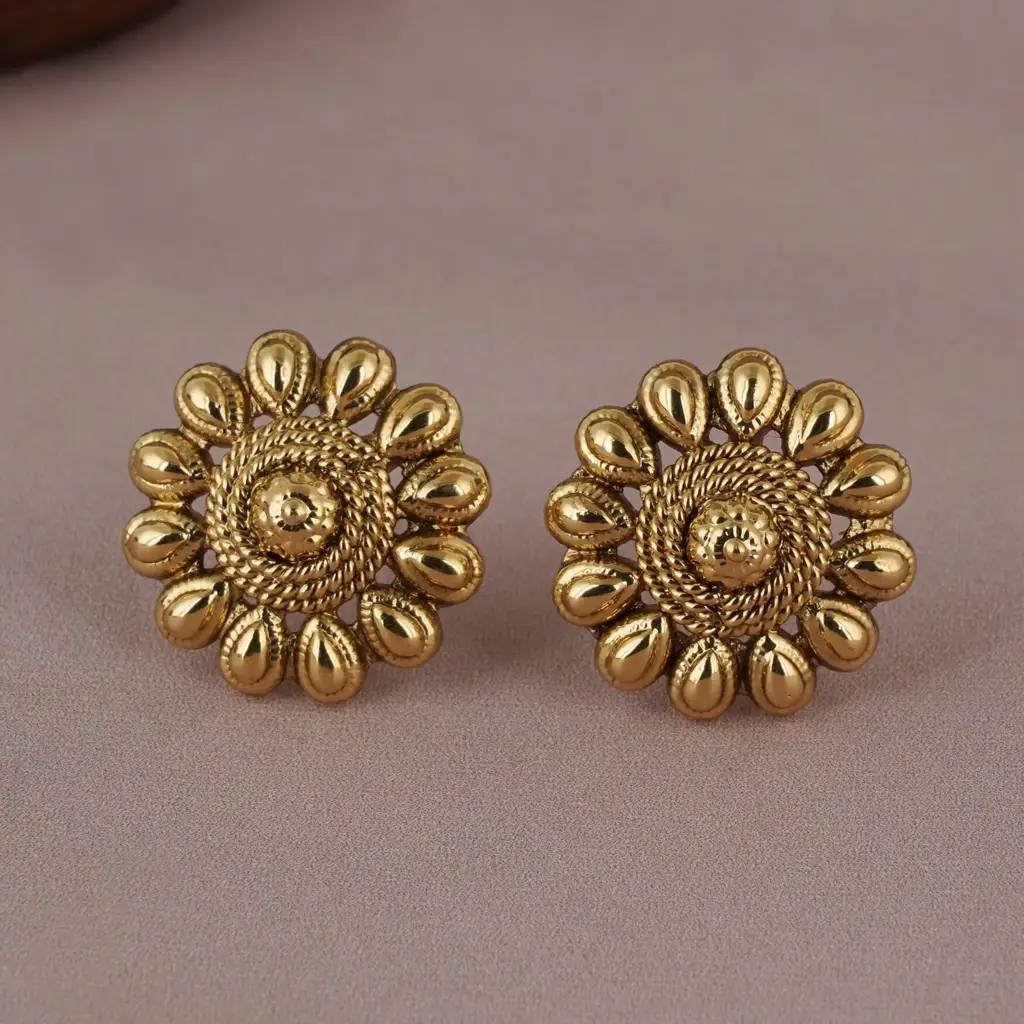 Cute High Gold Finish Necklace Set : SJ008