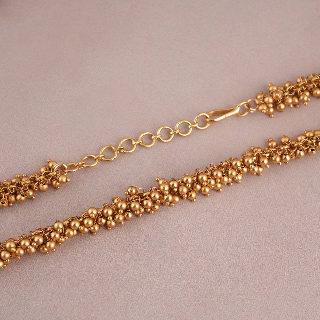 Beautiful Antique Gold Plain Ball Chain For Women : SJ056