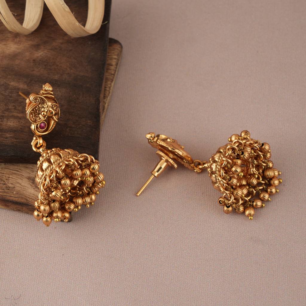 Cute Antique Gold Plated Ganesh Choker Set For Womenâ : SJ011