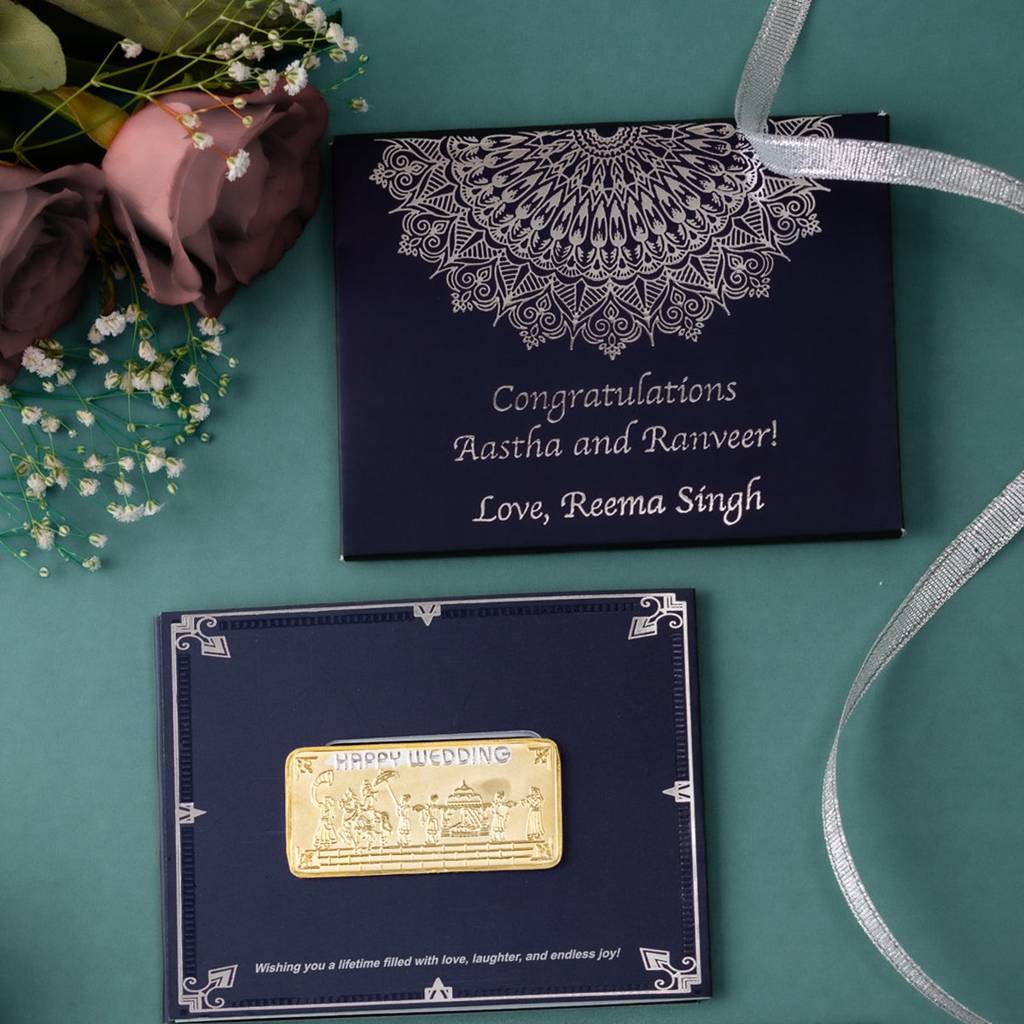 Silver Moments Card Set  -  Wedding - 10 Grams : COIMOMWD1_Gold