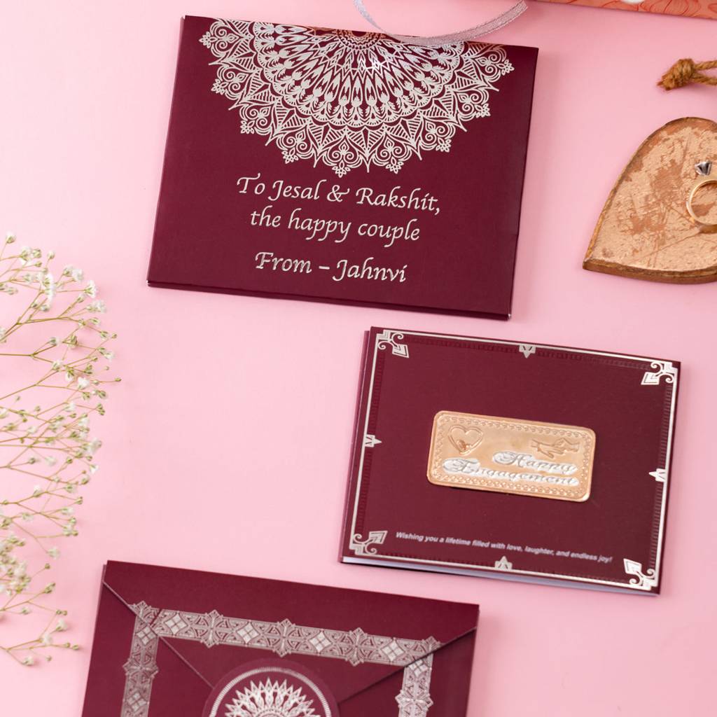 Silver Moments Card Set  -  Engagement - 20 Grams : COIMOMEG2_Gold