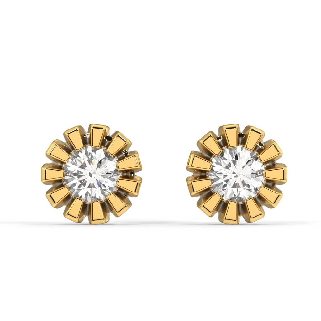 Ada Tiny Stud Earrings : SLVR-APR-YG01