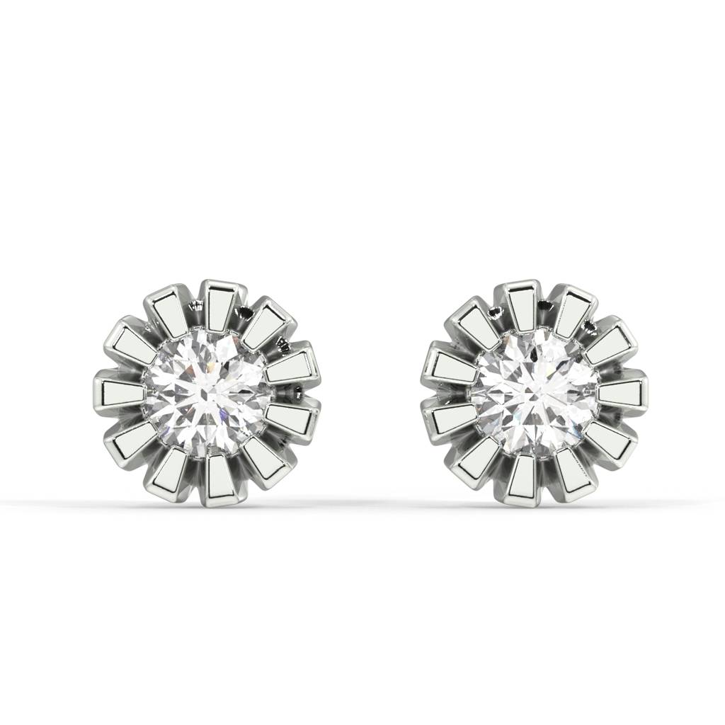 Ada Tiny Stud Earrings : SLVR-APR-YG01