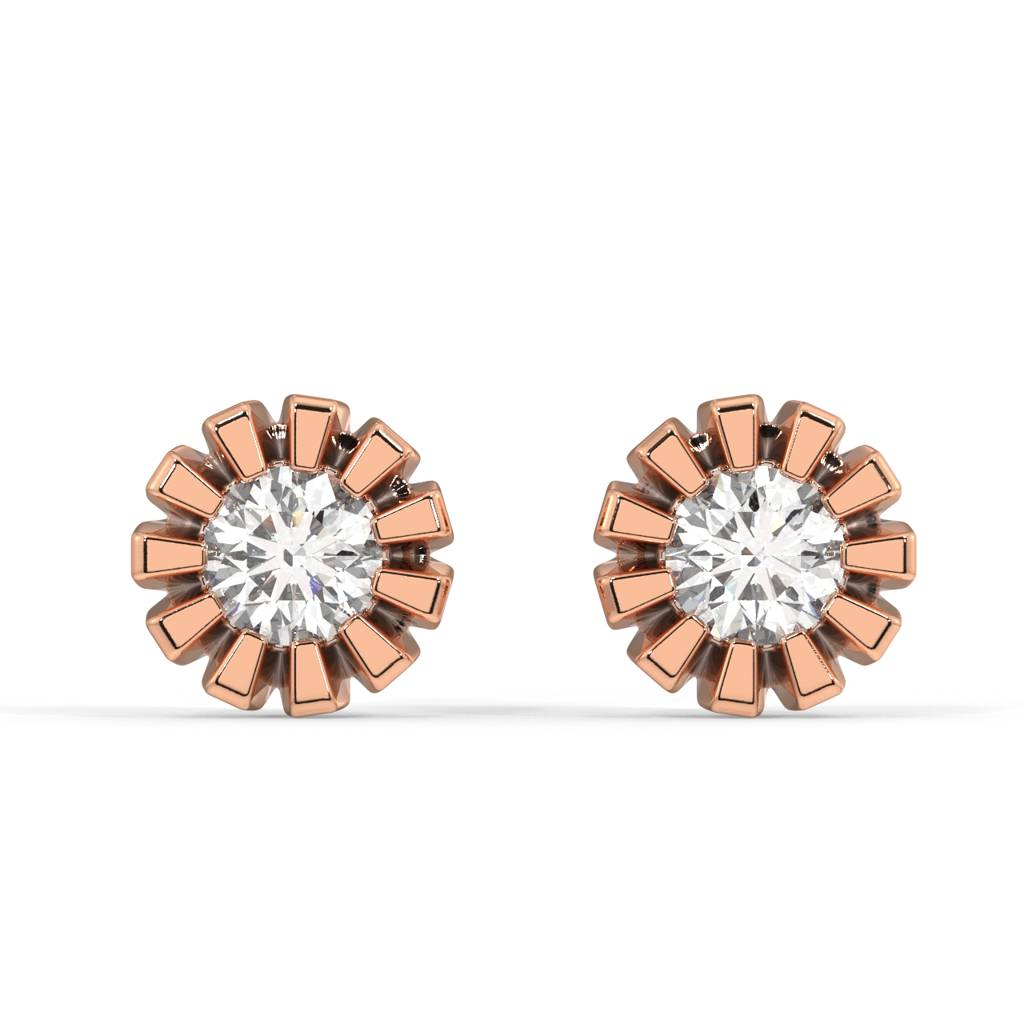 Ada Tiny Stud Earrings : SLVR-APR-YG01