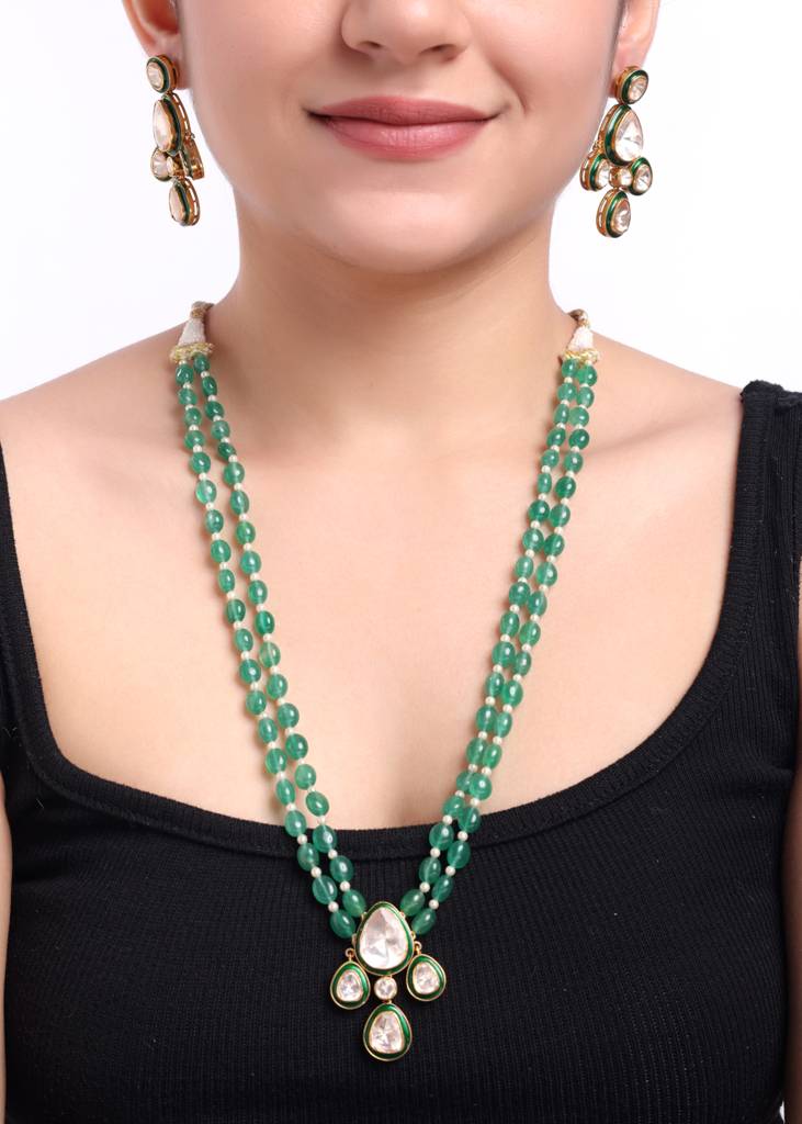 Moissanite Polki Necklace Set 6 : PJ120
