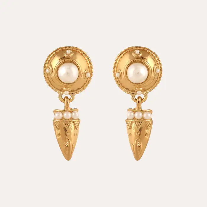Tfc 18K Glamour Nova Plated Dangler Earrings : 10034