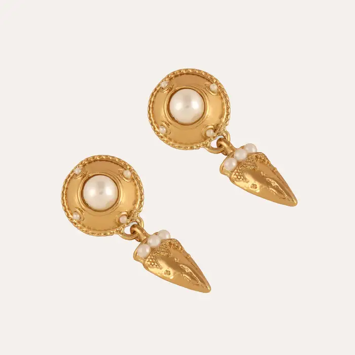 Tfc 18K Glamour Nova Plated Dangler Earrings : 10034