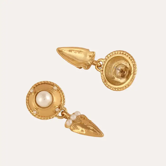 Tfc 18K Glamour Nova Plated Dangler Earrings : 10034