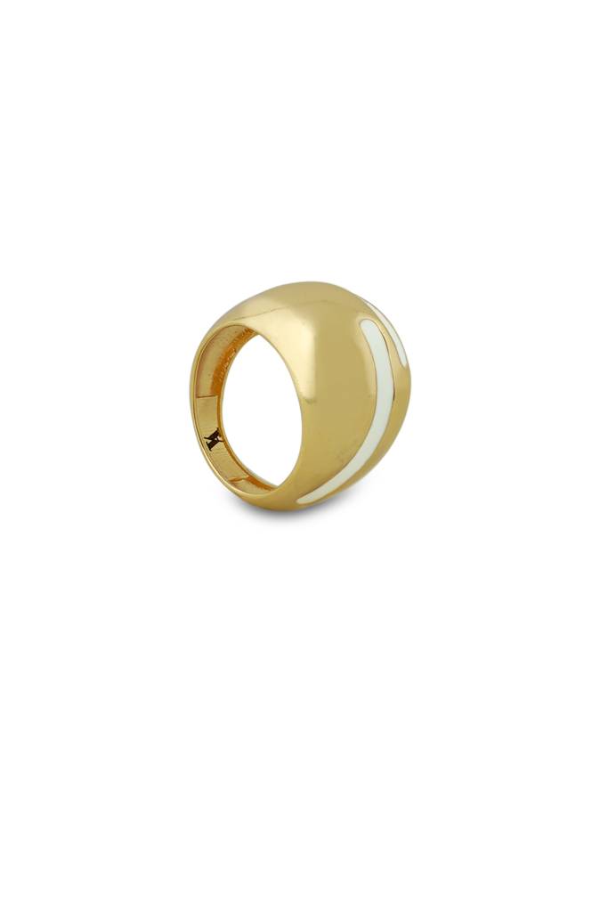 Verdora Enamel Gold Ring : VACC25RG01W