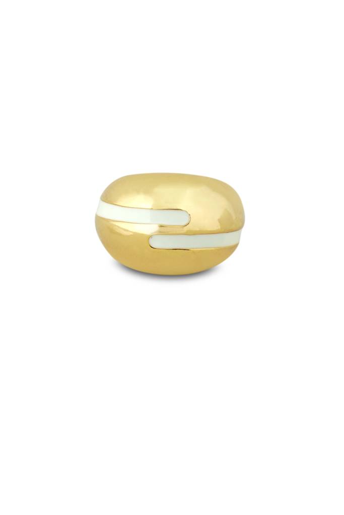 Verdora Enamel Gold Ring : VACC25RG01W