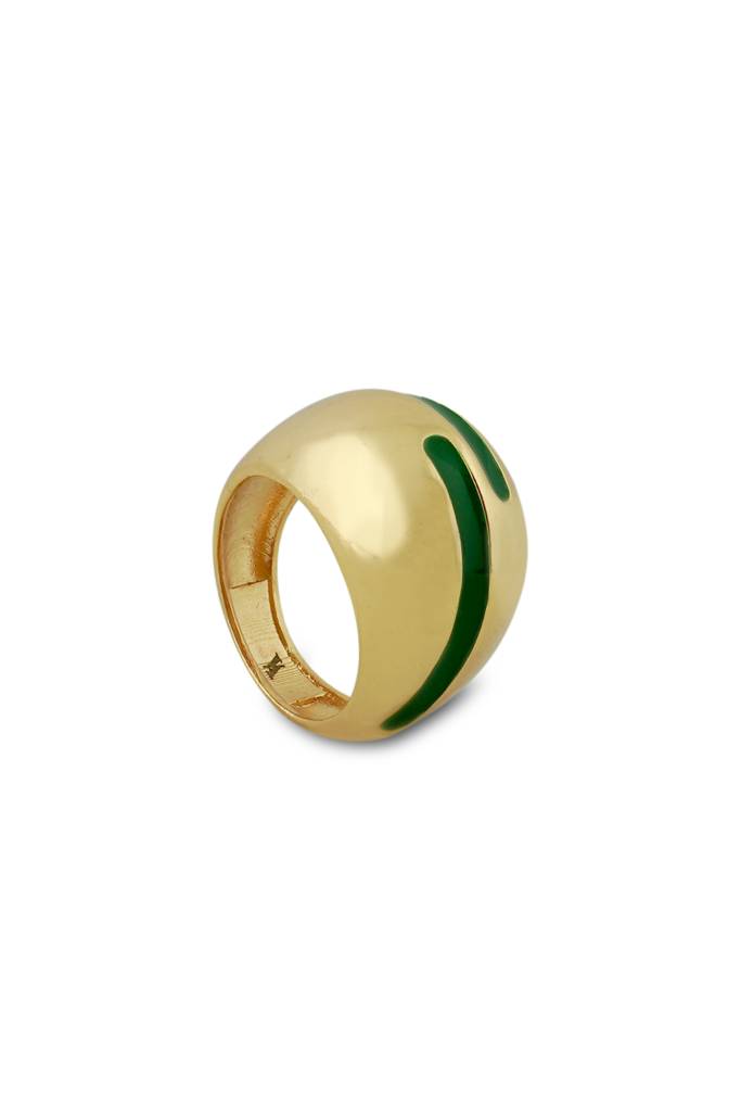 Verdora Enamel Gold Ring : VACC25RG01G