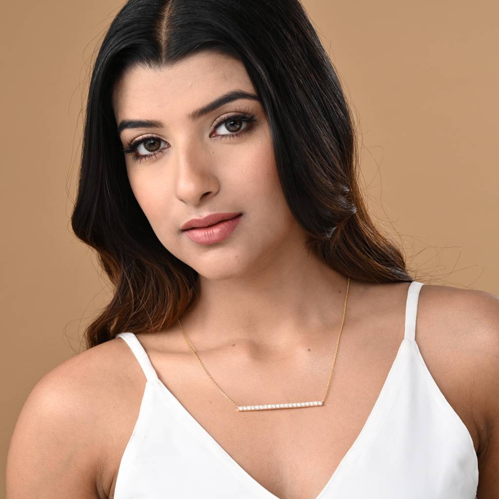 Simply Bar Pendant Necklace : SLVR-P-36SimplyBarPendantNecklace
