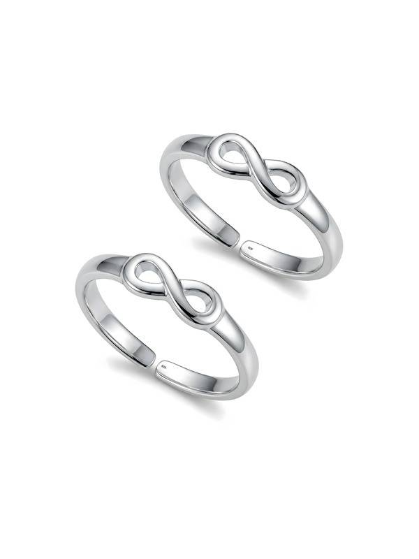 Infinity Symbol Adjustable Toe Ring : LR1056S