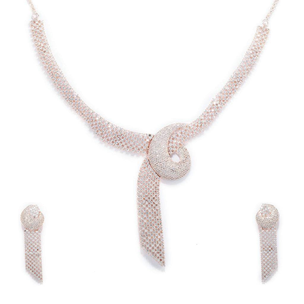 Shimmering Knot Ensemble Necklace Set : NRO37