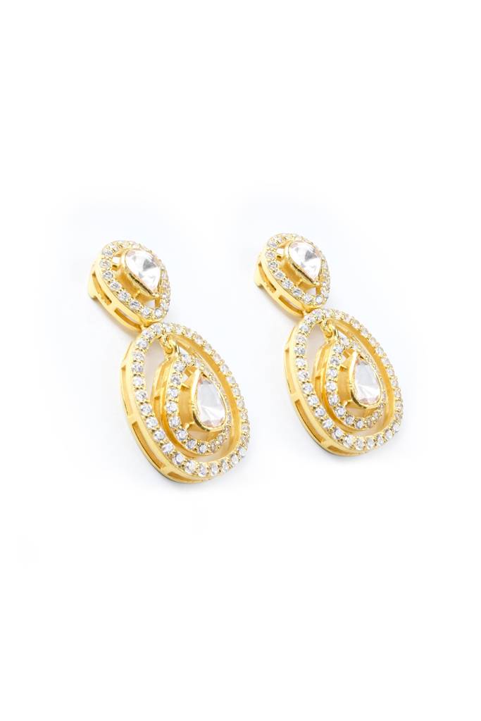 Moissanite Polki Earrings : PJ144
