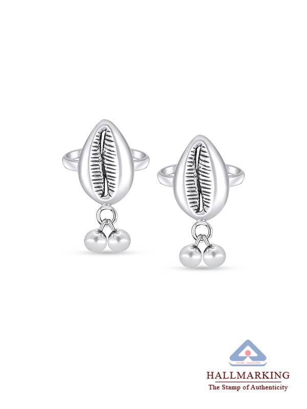 Antique Boho Cowrie Shell Toe Ring : MTR246704S5NAT