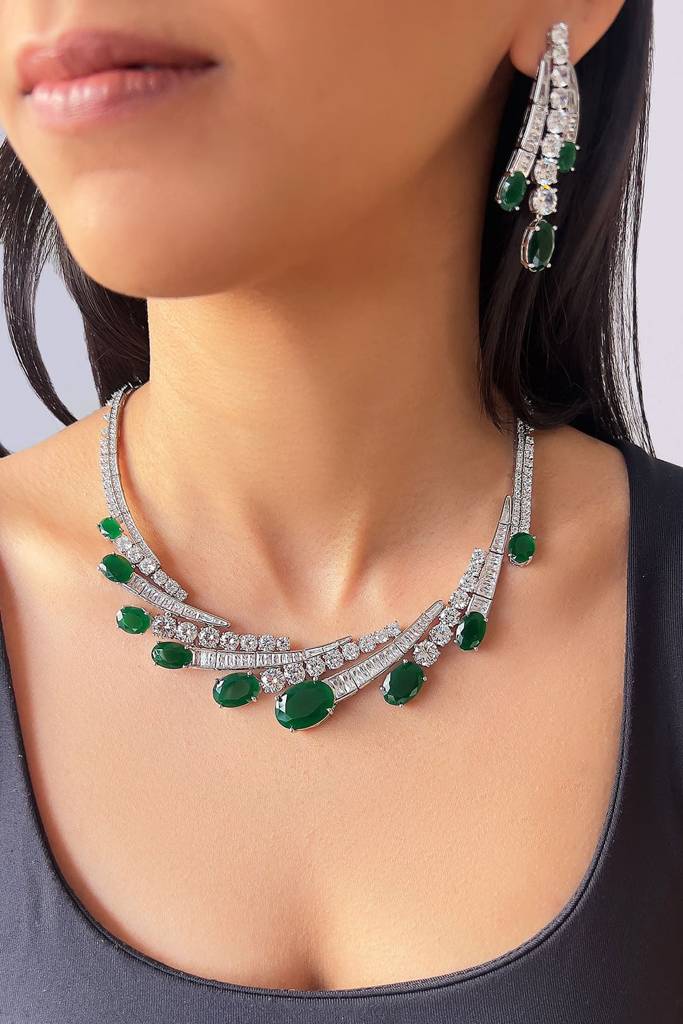 Katerina Emerald Necklace Set : 202510831