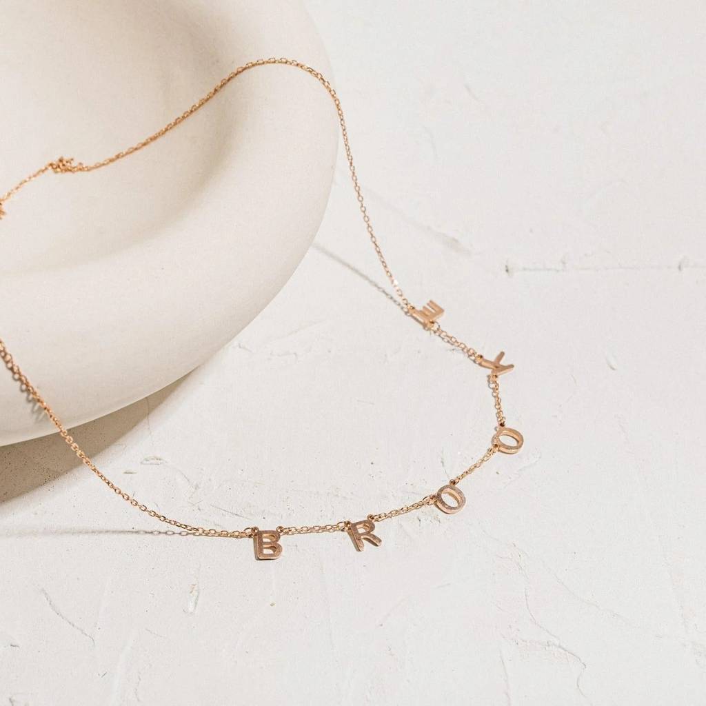 Effortless Sophistication: Alice Letter Name Necklace : CNE22