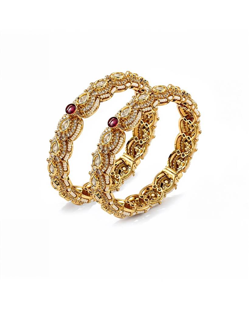 Mehr Ruby Pearl Bangles : PR-191B