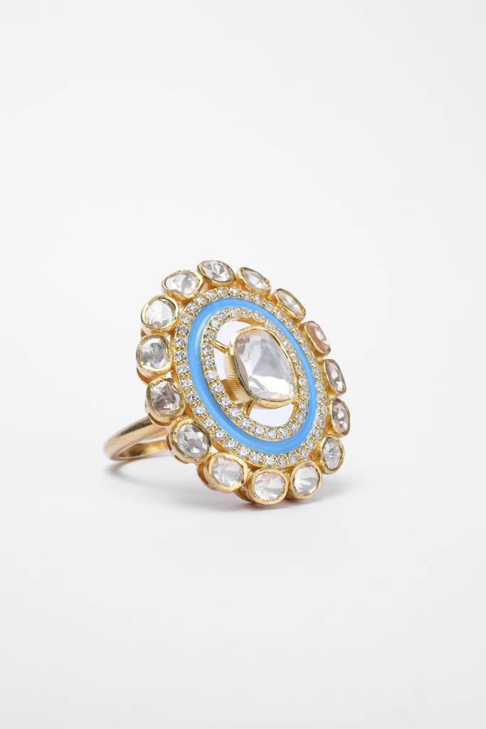 Moissanite Polki Ring 10 : PJ147