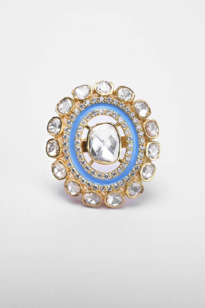Moissanite Polki Ring 10 : PJ147