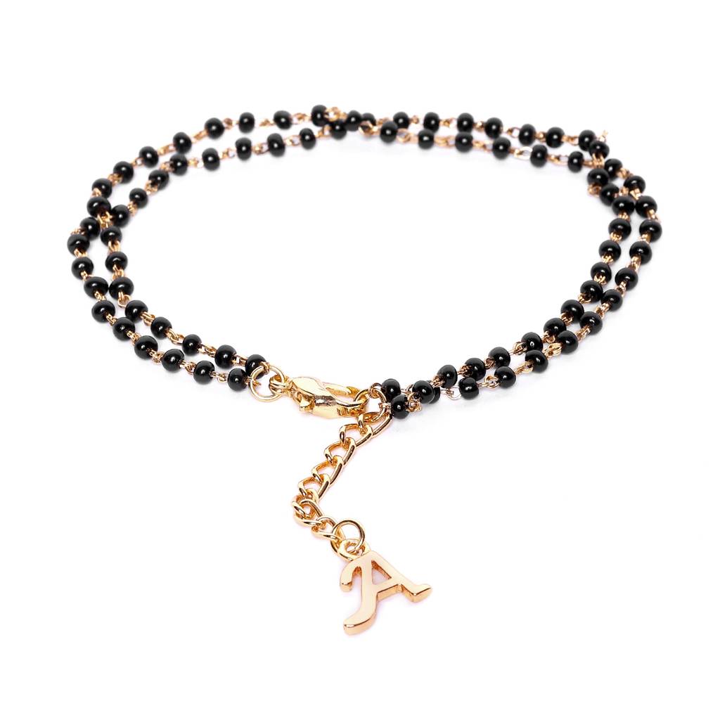 Estele Gold Plated Daisy Floret Mangalsutra Bracelet For Women : 101934BR