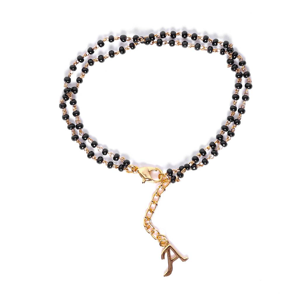 Estele Gold Plated Daisy Floret Mangalsutra Bracelet For Women : 101934BR