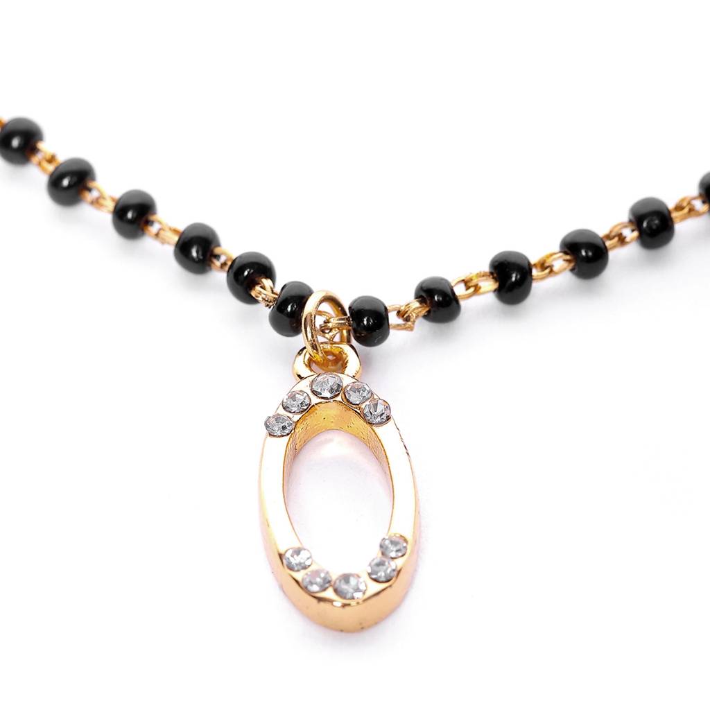 Estele Gold Plated Fashionable Mangalsutra Bracelet For Women : 101940BR