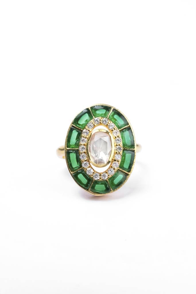 Moissanite Polki Ring 6 : PJ152