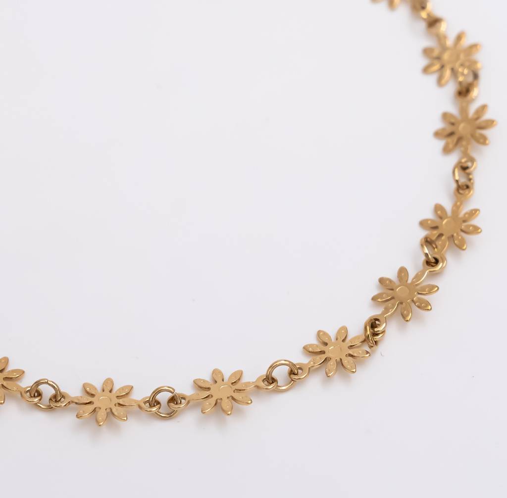 Daisy Chain Anklet - Gold : C2-A03