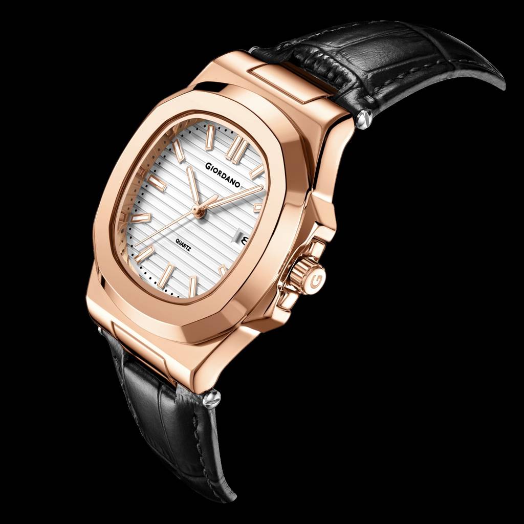 Analog Wrist Watch For Men Stylish Metal Strap With Water Resistant 3 Hand Mechanism For Men And Boys To Complim : GZ-50104-02