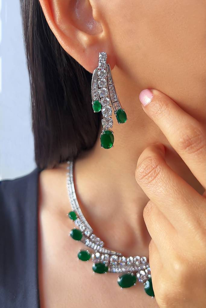 Katerina Emerald Necklace Set : 202510831