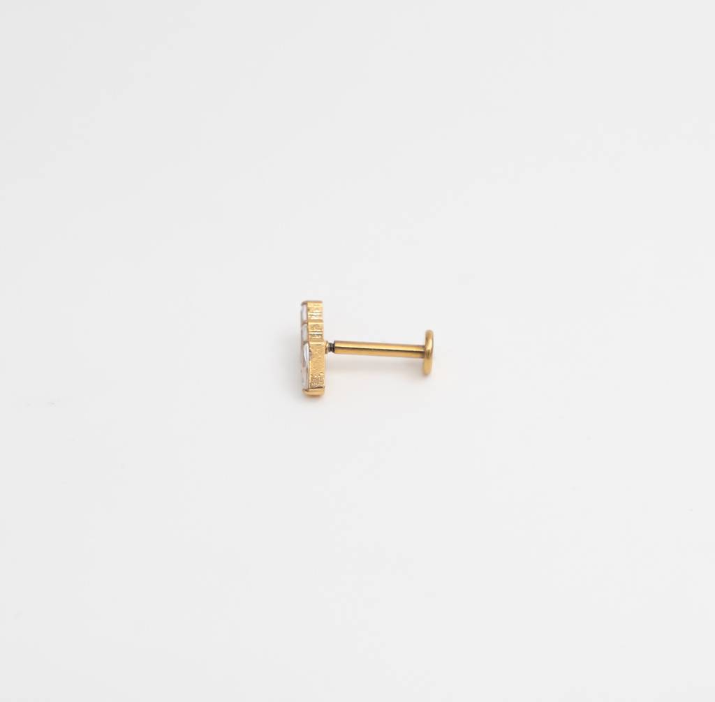 Baguette Trio Labret Studs : C2-ES05-G