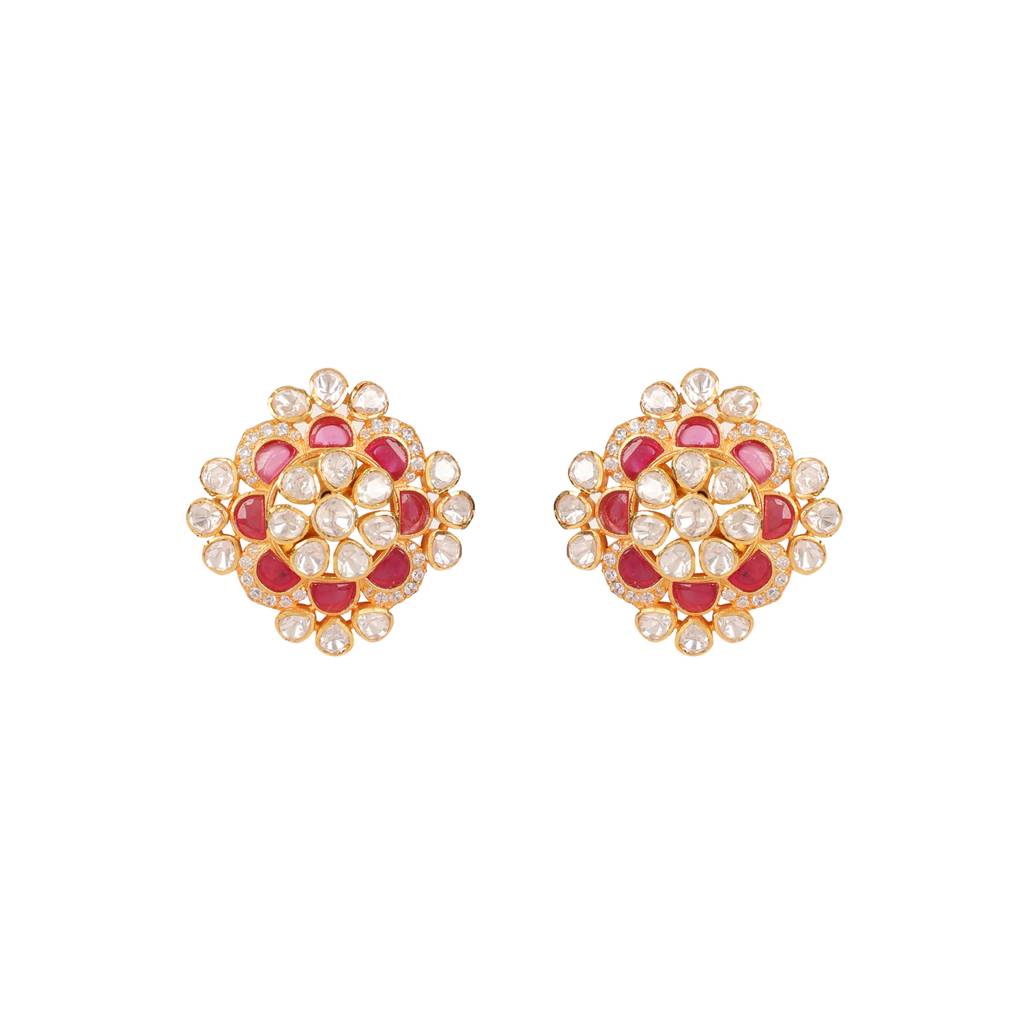 Moissanite Polki Earrings 9 : PJ85
