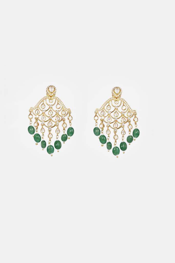 Moissanite Polki Necklace Set 16 : PJ141