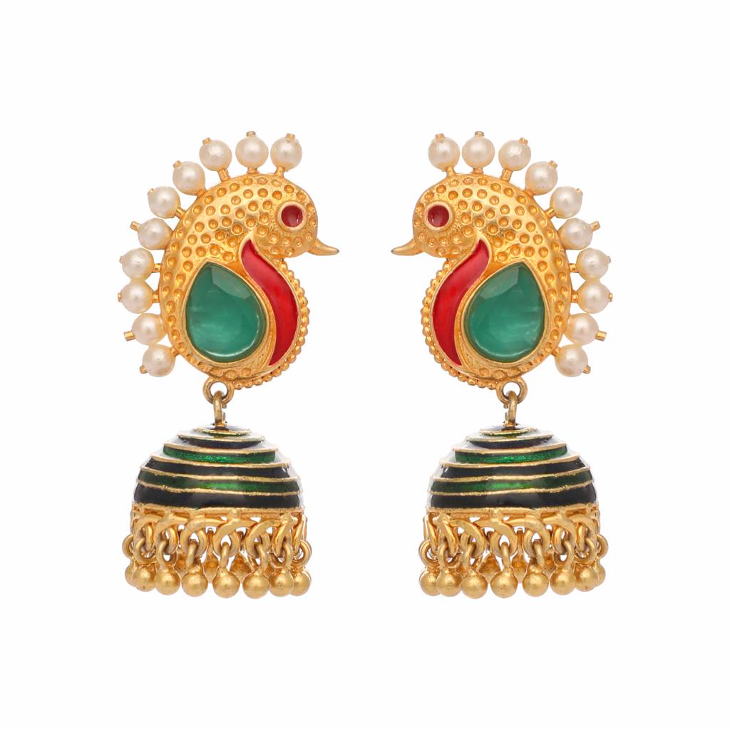 22K Gold Plated Majestic Mirage Earrings : YI24A0349E