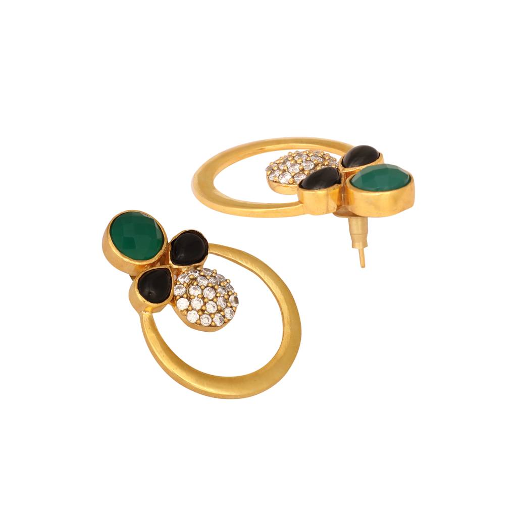 22K Gold Plated Elysian Glow Earrings : YI24A0347E