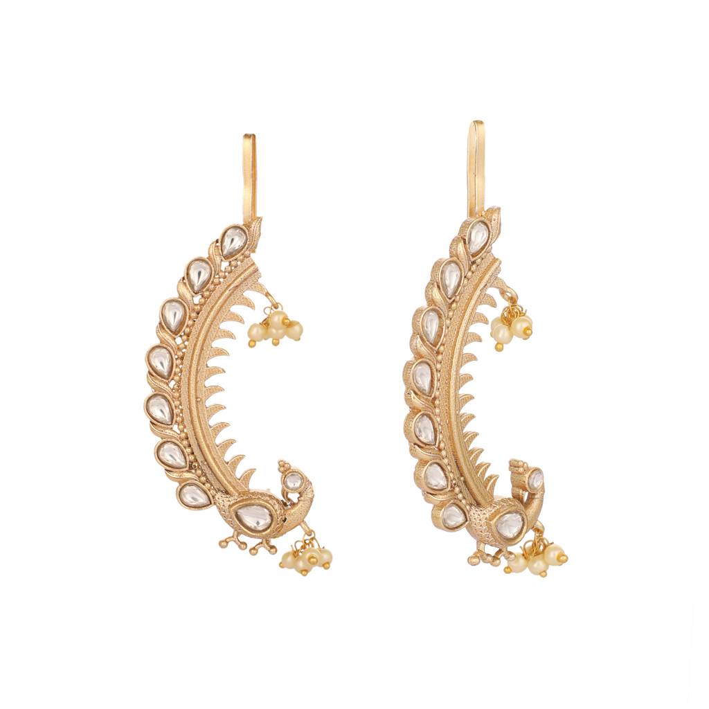 Peacock Ear-Cuff : YI24A0494E
