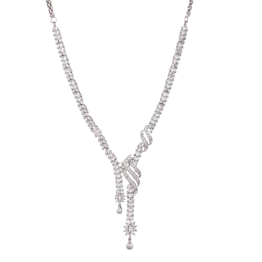 American Diamond Stellar Grace Necklace Set : YI24A0570N