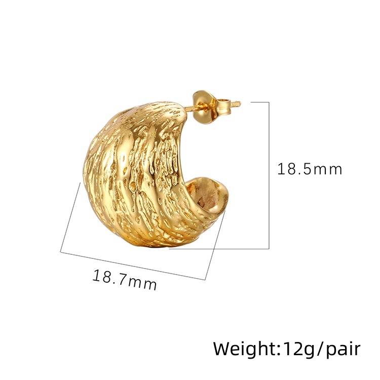 Coiled Gold Hoops : ColiedGoldHoops-LT-ER-HG-12