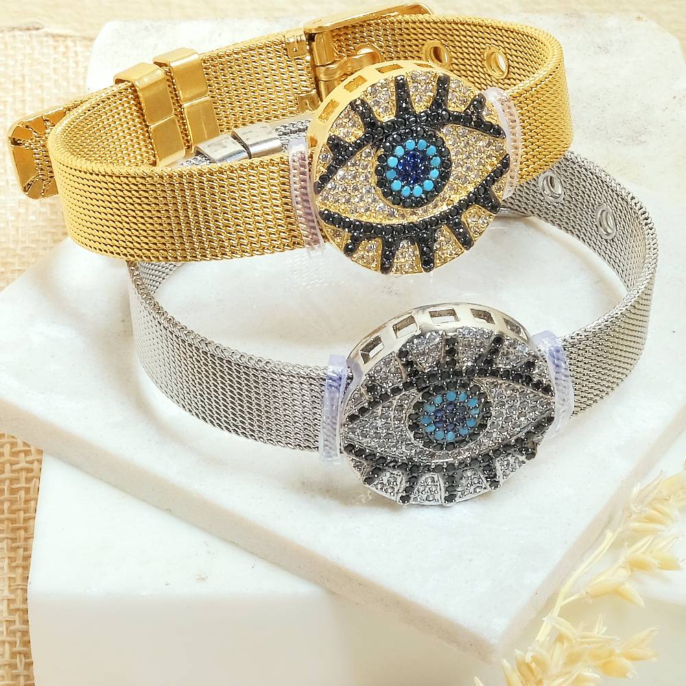 Round Evil Eye Watch Belt : WB6A