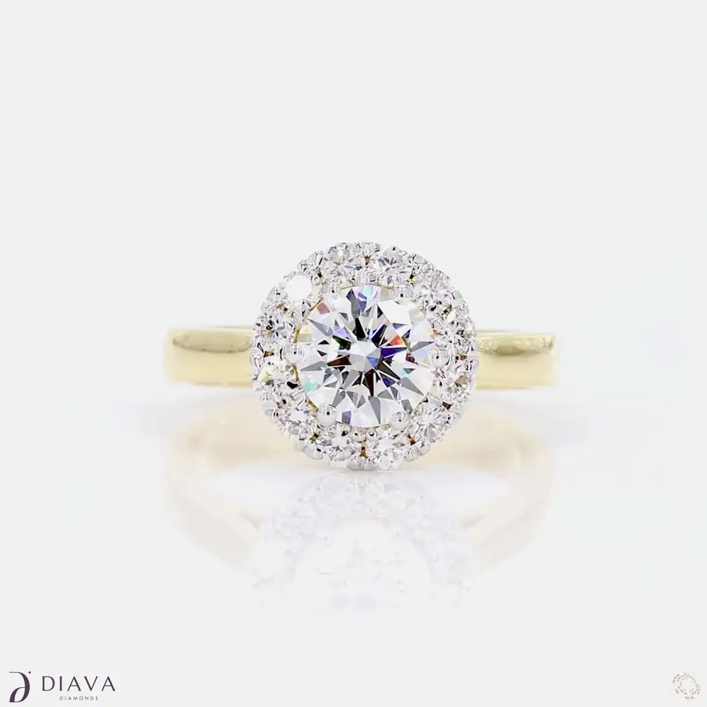 Classic Round Halo Ring : ClassicRoundHaloRing