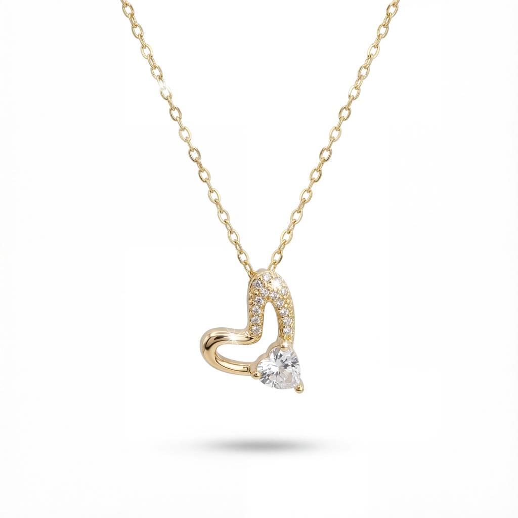 The Fluid Heart Pendant, Modern Love Solitaire : YUFSNL205