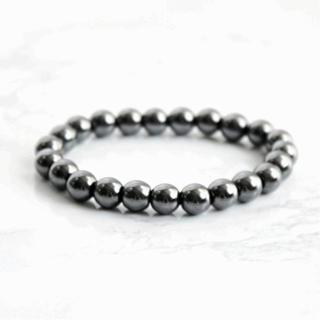 Howlite Beads Silver Bracelet : howlitebeadssilverbracelet