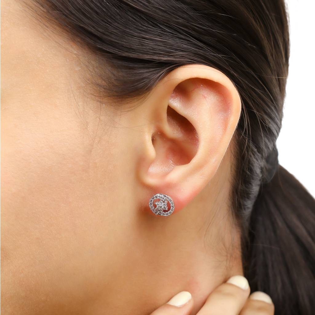 Iski Uski 925 Sterling Silver Bhavini Stud Earrings