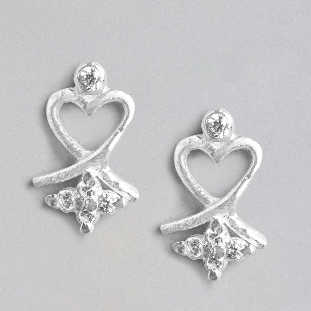 Silver 92.5 Heart Earring : Z125SG002N063
