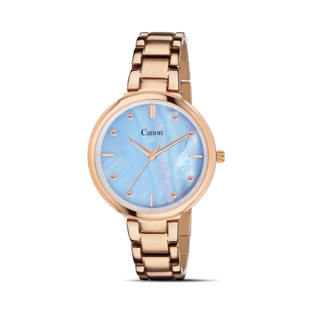 Canon Quartz Mother Of Pearl Watch For Her - Sky Blue : CN-401