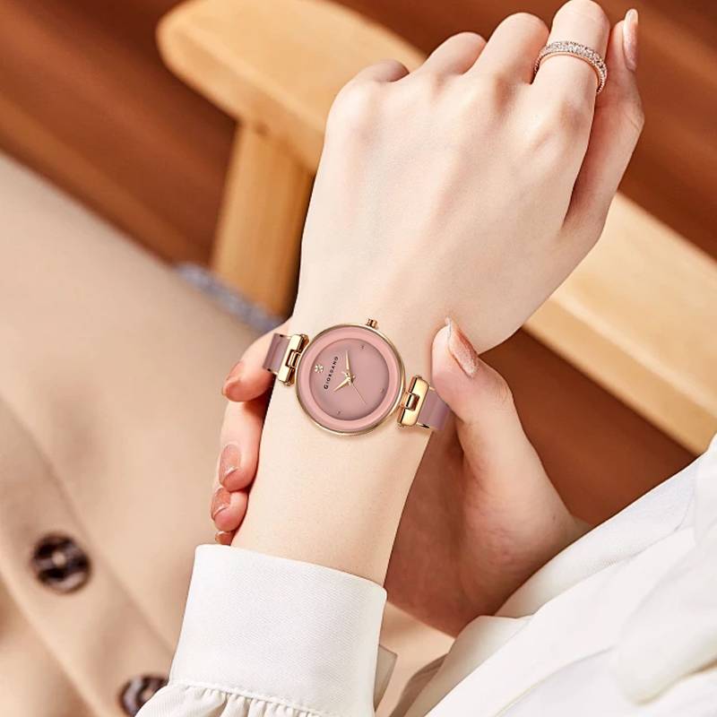 Giordano Designer Analog Watch For Women Â Glossy Round Dial & Bracelet Style Stainless Steel Strap-Gz-60099 : GZ-60099-22