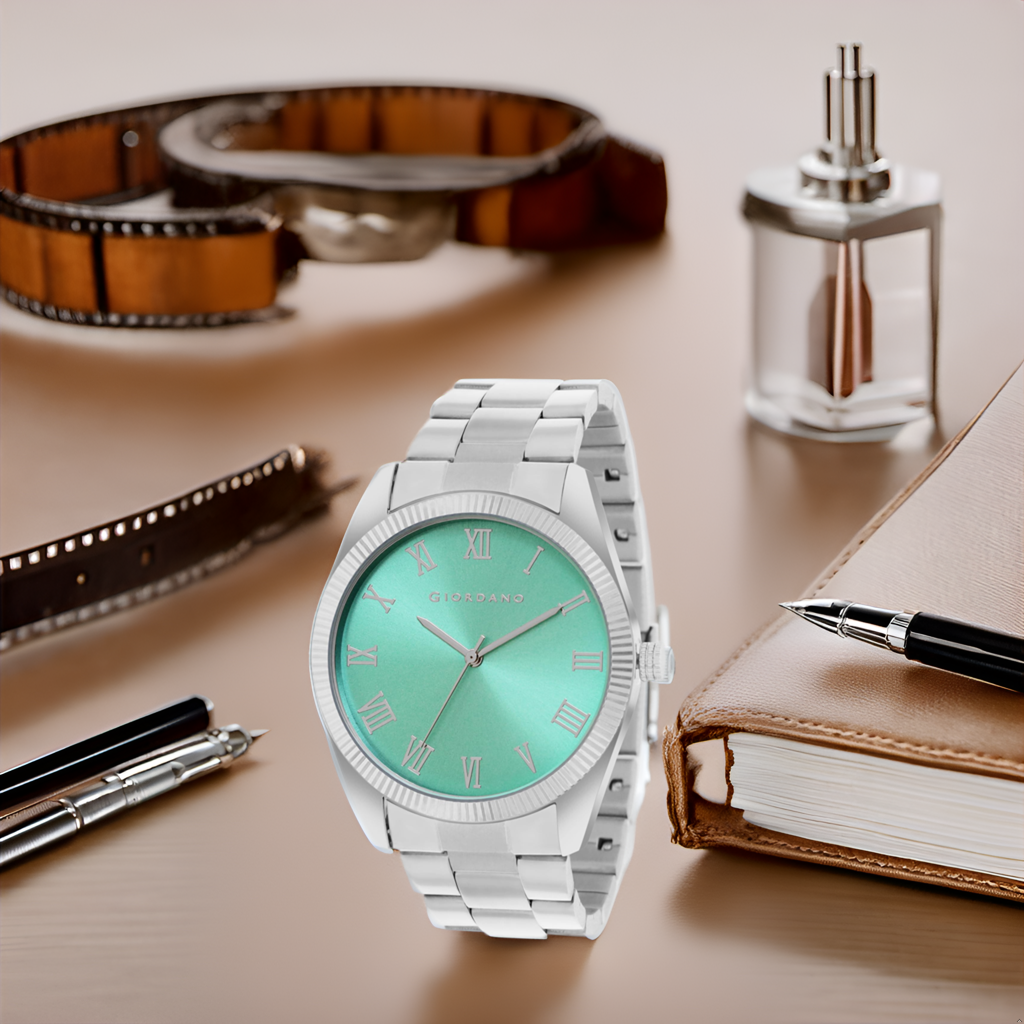 Giordano Classic Formal Analog Watch For Men With Stainless Steel Strap And Roman Numeric Indices -Gz-50112 : GZ-50112-99